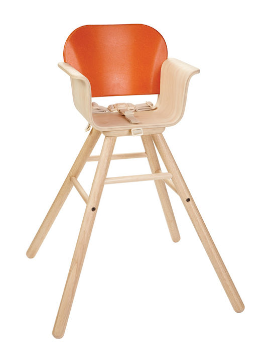 Plan Toys Highchair & Wooden Seat Orange