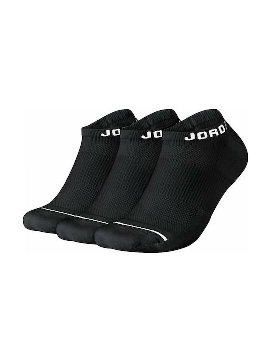 Jordan Jumpman Αθλητικές Κάλτσες Μαύρες 3 Ζεύγη