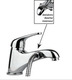 Fiore Max Mixing Sink Faucet for Salon Silver