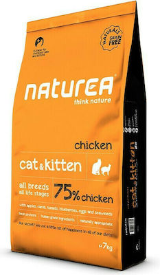 Naturea Cat & Kitten Chicken Ξηρά Τροφή Γάτας με Κοτόπουλο 7kg