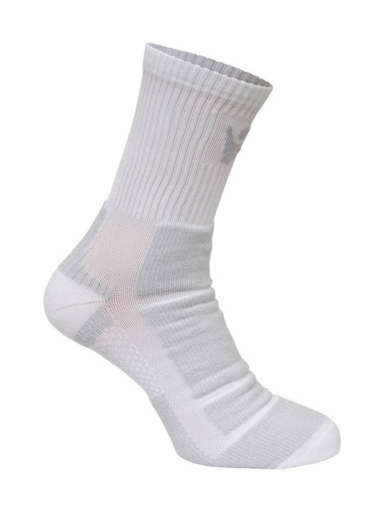 Macron Control Running Socks White 1 Pair