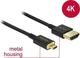 DeLock HDMI 2.0 Premium High Speed 4K 60Hz HDR Cable HDMI male - micro HDMI male 0.5m Μαύρο