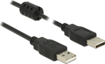 DeLock USB 2.0 Cablu USB-A de sex masculin - USB-A de sex masculin Negru 3m 84892