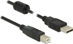 DeLock USB 2.0 Kabel USB-A-Stecker - USB-B-Stecker Schwarz 3m 84898