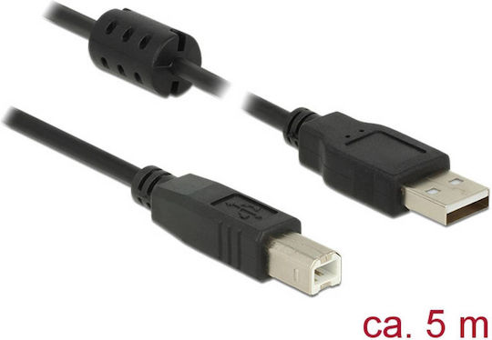 DeLock USB 2.0 Cable USB-A male - USB-B male 5m (84899)