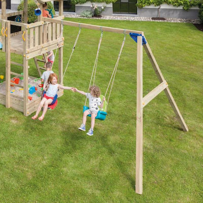 Blue Rabbit Spielplatz Zubehör Προέκταση Τσουλήθρας für professionellen Gebrauch aus Holz 150x150cm. für 3+ Jahre