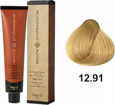 Faipa Sicura Professional Vopsea de Păr Blond 12.91 Platinum Chantrene Perla 120ml