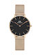 Daniel Wellington Classic Petite Women's Watch with Pink Gold Metal Bracelet
