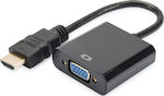 Digitus Convertor HDMI masculin în VGA feminin (DA-70461)