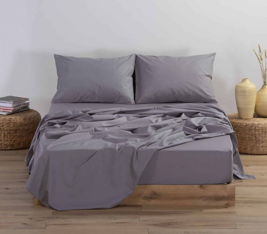 Nef-Nef Homeware Полудвойно 120x200+30см. с Ластик Basic 726 Светло сиво Nef-Nef Homeware Полудвойно 120x200+30см. с Ластик Basic 726 Светло сиво