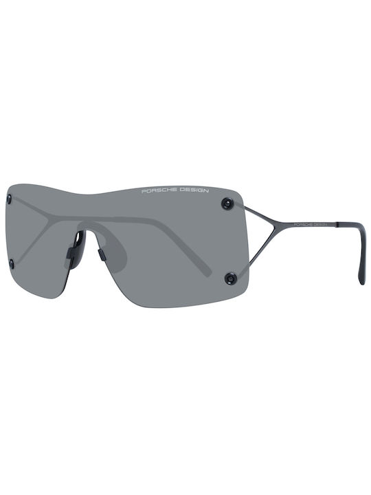 Porsche Design Men's Sunglasses with Black Metal Frame and Gray Lens P8620/C