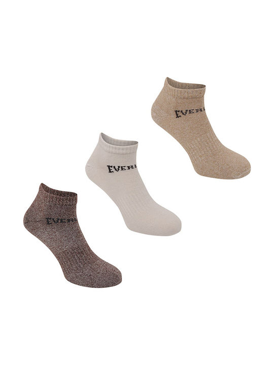 Everlast 411004 Αθλητικές Κάλτσες Καφέ 3 Ζεύγη