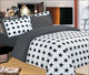 Le Blanc Premium Oxford Star Bed Sheets Super-Double 245x280cm Black Set of 4