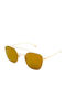 Spektre Dolce Vita Gold / Gradient Gold Women's Sunglasses with Gold Metal Frame and Brown Gradient Mirror Lens DV01CFT