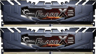 G.Skill Flare X 16GB DDR4 RAM cu 2 module (2x8GB) și Viteză 2400 pentru Desktop