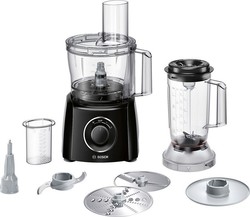 Bosch MCM3201B Multifunctional Food Processor 800W with Pot 2.3lt and Jug Blender Black