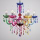 Aca Chandelier Candlestick 5xE14 Multicolour SF64026M