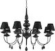 Ideal Lux Полилей 8xE14 Ø92см с Абажури Черен 111896