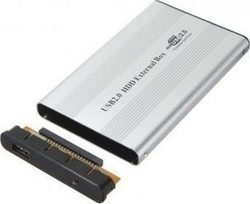 2.5 External enclosure IDE HDD > USB 2.0 Carcasă pentru unitate de hard disk 2.5" IDE cu conexiune USB 2.0 în culoarea Argint 11805