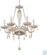 Eglo Basilano Candelabru 6xE14 Ø72cm cu Lumânări Galben Miere 39092