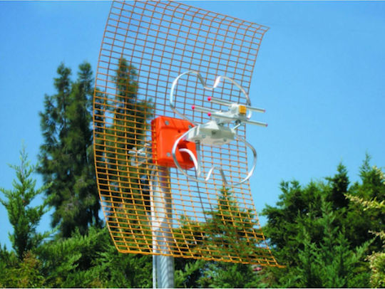 Mistral Radar Antenna UHF 0334 Εξωτερική Κεραία Τηλεόρασης (δεν Απαιτεί Τροφοδοσία) Ασημί