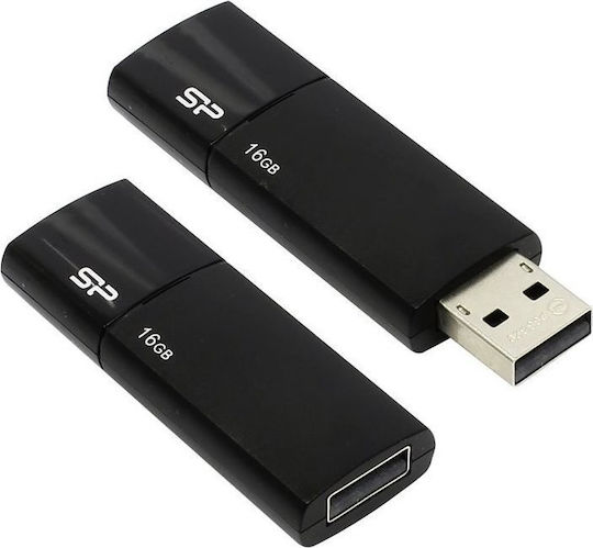 Silicon Power Ultima U05 16GB USB 2.0 USB Флашка Черен