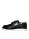 Brogue 151we-00519 Black Leder Damen Derby in Schwarz Farbe