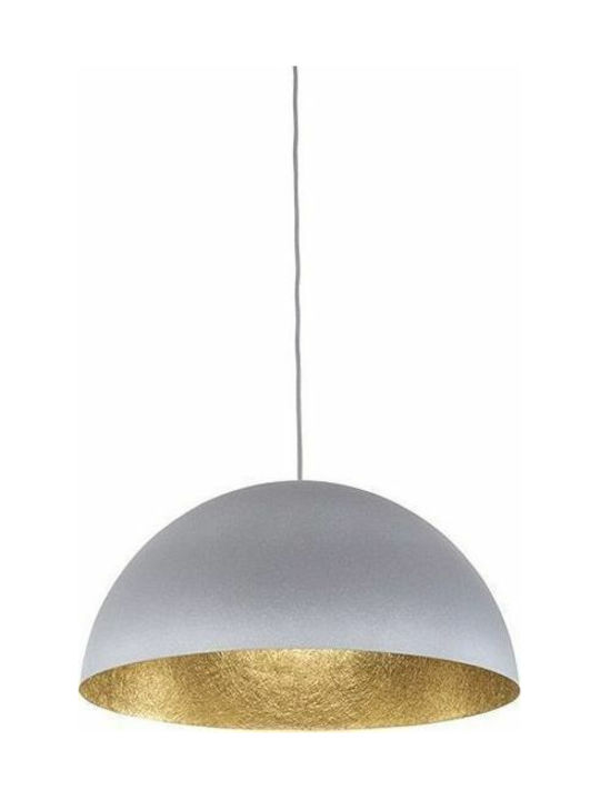 Sigma Sfera Pendant Light Single-Light Bell for Socket E27 Gray