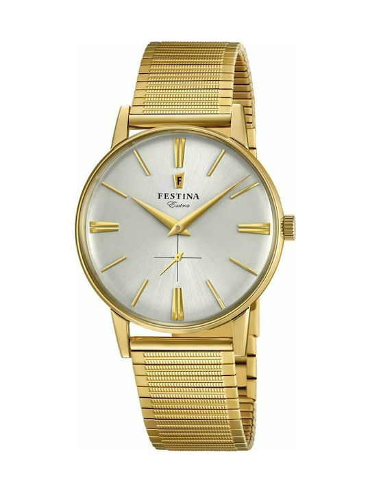 Festina Часовник Батерия с Златен Метална Гривна F20251/1