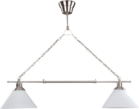 Elmark Molly Pendant Light White Rail with Socket E27 110x295x80cm