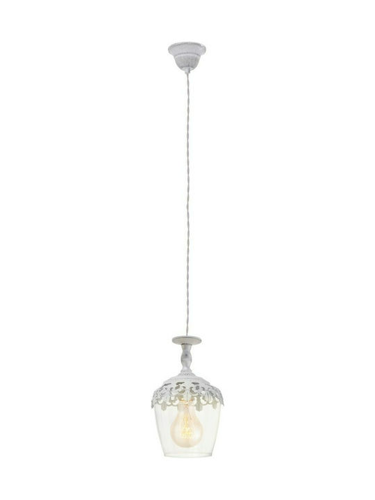 Eglo Sudbury Pendant Light Single-Light for Socket E27 Transparent