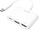 LogiLink USB-C Docking Station με HDMI 4K PD Λευκό (UA0258)