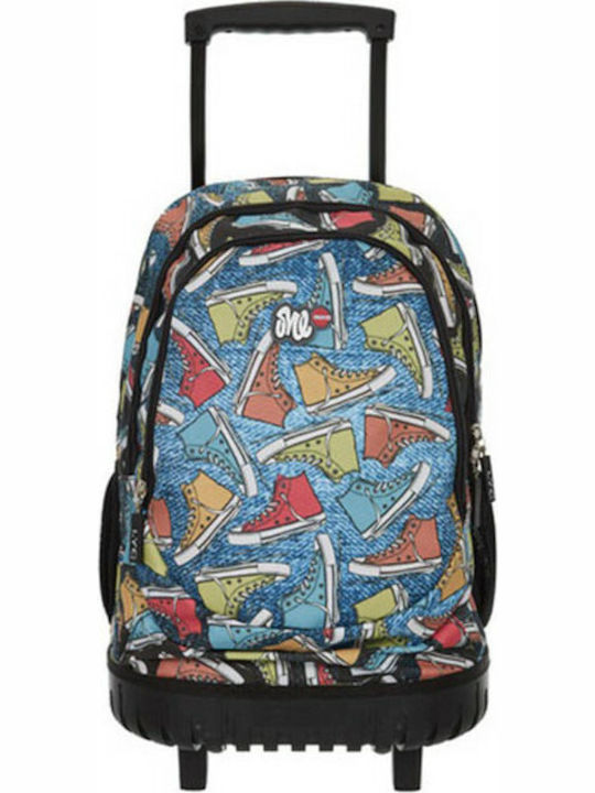 Lyc Sac Rock N Roll Denim Σχολική Τσάντα Τρόλεϊ...