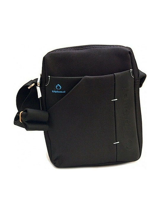 Diplomat LE74S Ανδρική Τσάντα Ώμου / Χιαστί σε Μαύρο χρώμα