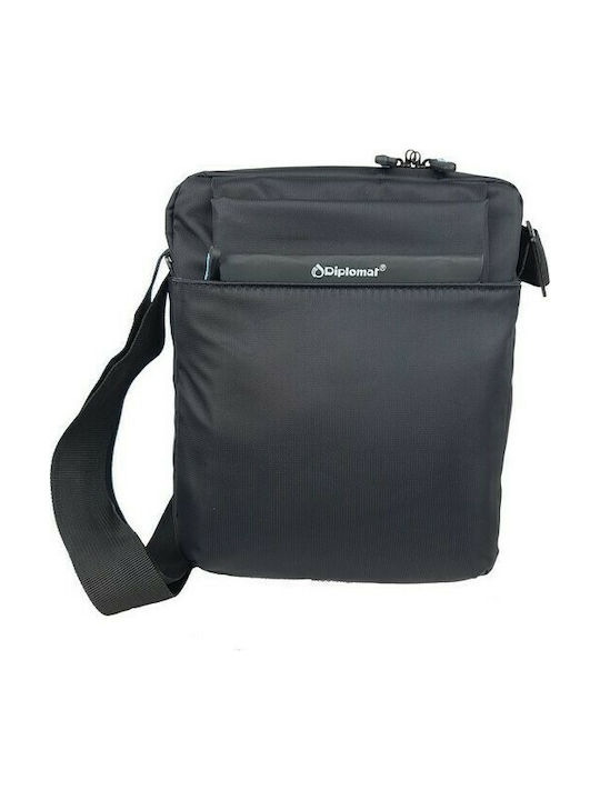 Diplomat PC524 Ανδρική Τσάντα Ώμου / Χιαστί σε Μαύρο χρώμα