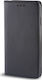 Forcell Farbe Book Synthetisches Leder Schwarz (Redmi Note 4)