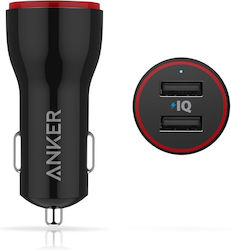 Anker Car Charger Powerdrive 2 + Total Intensity 2.4A Fast Charging