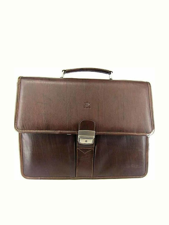 Leder Herrentasche Geldbörse Braun