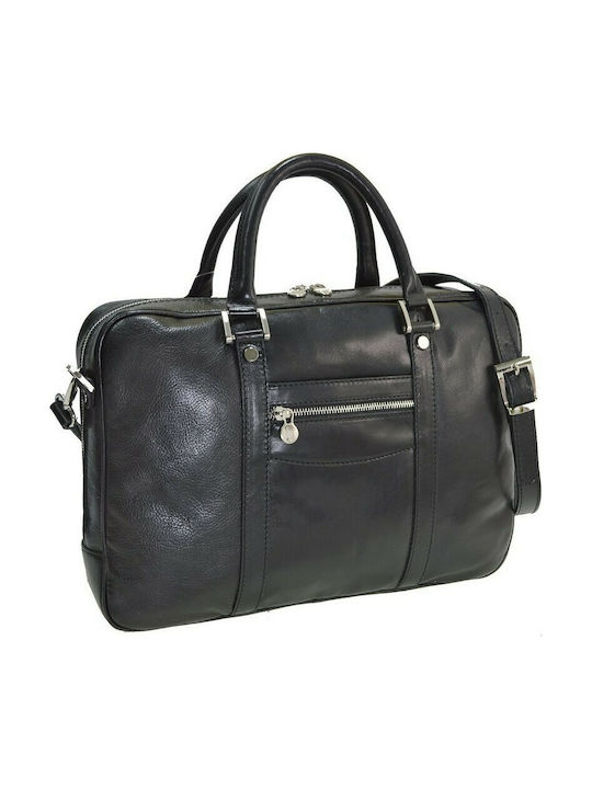 Kappa Bags Leather Men's Briefcase Black