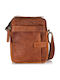 Leather Men's Bag Shoulder / Crossbody Tabac Brown