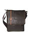 Leather Men's Bag Messenger Brown