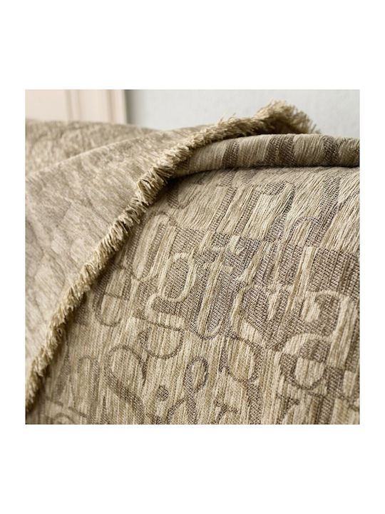 Gofis Home Armchair Throw 482 Elephant 180x180cm Beige