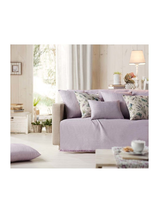 Gofis Home Cuverturi Pentru Canapea de Fotoliu 732/19 Mauve 250x180cm Violet 20-07-732B/19