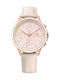 Tommy Hilfiger Carly Γυναικείο Ρολόι 40mm Χρονογράφος Μπαταρίας με Ροζ Δερμάτινο Λουράκι