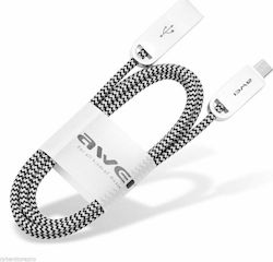 Awei CL-30 Плетена USB 2.0 до микро USB кабел С...