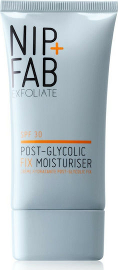 Nip+Fab Glycolic Fix Post Moisturiser SPF30 Κρέμα Προσώπου Ημέρας με SPF30 για Ενυδάτωση & Αντιγήρανση με Νιασιναμίδη 40ml