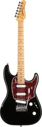 Godin Progression Plus HG MN Electric Guitar Stratocaster with SSS Pickup Configuration Black with Case