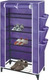 Elli 6688 Fabric Shoe Organizer with 5 Shelves Purple 60x30x90cm
