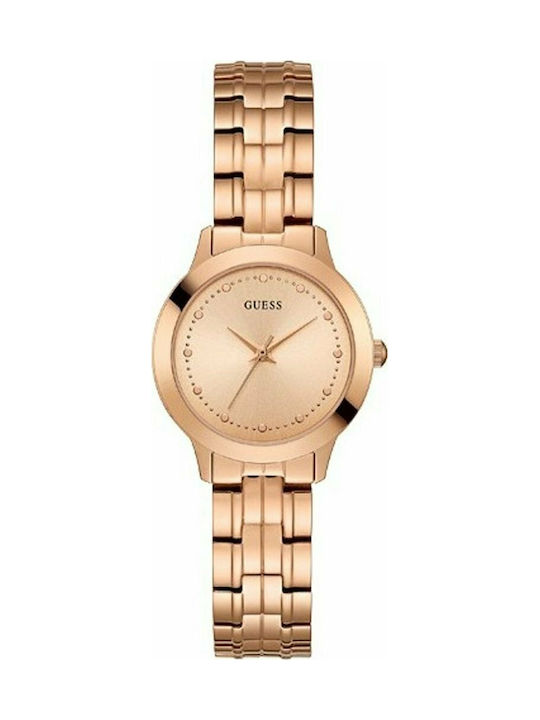 Guess Watch with Pink Gold Metal Bracelet