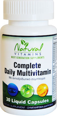 Natural Vitamins Complete Daily Multivitamin Vitamin 30 caps